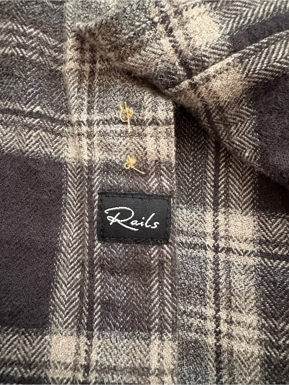 Rails Men’s Brushed Lennox Ancient Autumn Flannel Button Down Shirt Large